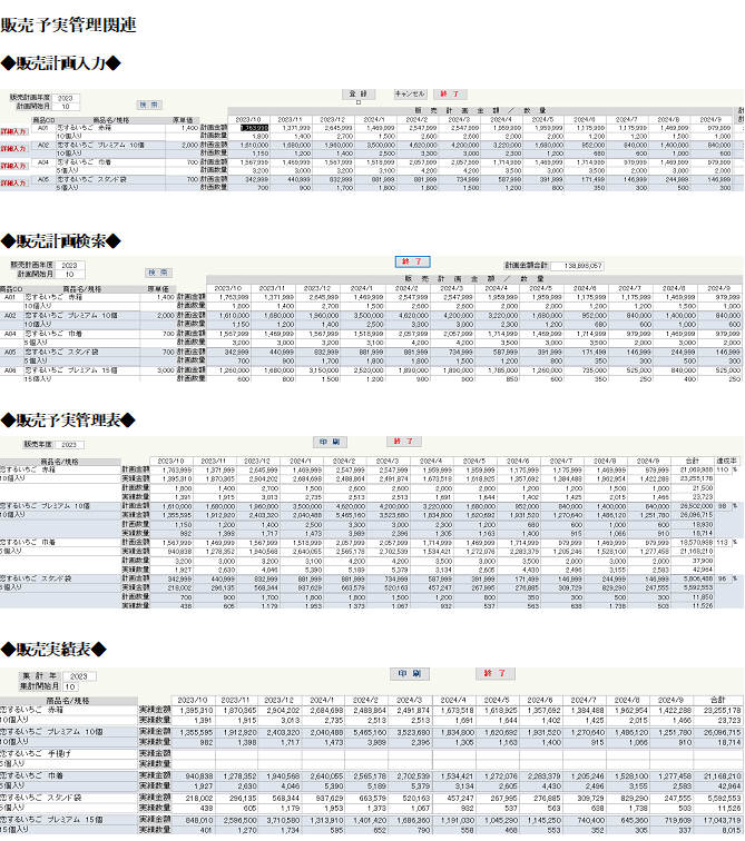 販売予実管理オプション